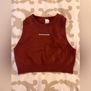 Alphalete Women's Rust Crop Top Large